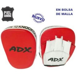 Mini manopla curva en piel