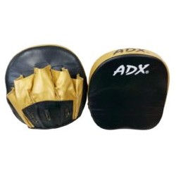 Mini manopla curva en piel (negro)