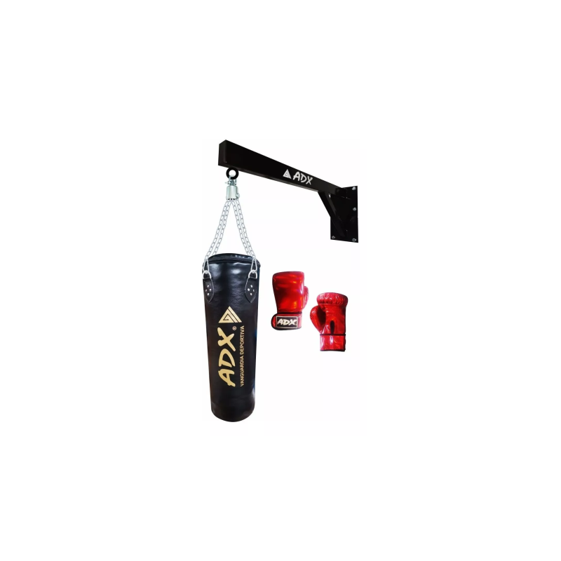 Kit Entrenamiento Boxeo (costal Relleno+soporte+par Guantes)