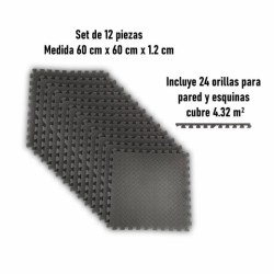 Piso Gym Tatami ADX 12 piezas de 60x60x1.2 cm cubre 4.32 m²