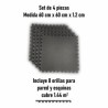 Piso Gym Tatami ADX 4 piezas de 60x60x1.2 cm cubre 1.44 m²