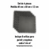 Piso Gym Tatami ADX 4 piezas de 60x60x1.2 cm cubre 1.44 m²