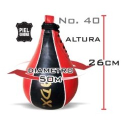 Pera fija de piel con asa reforzada