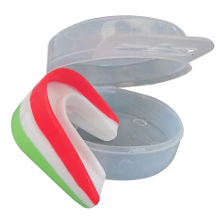 Protector bucal doble termoformable  tricolor (con estuche)