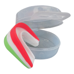 Protector bucal doble termoformable  tricolor (con estuche)