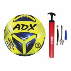 Balon De Futbol #4 Adx Premium Hibrido Pegado Y Cosido+bomba