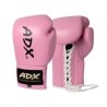 Guantes Profesionales para boxeo 8 y 10 onzas (PIEL) Rosa