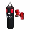 Costal Box Adulto Adx Relleno 30x90cm +guantes Rojo Metálico