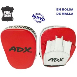 Mini manopla curva en piel