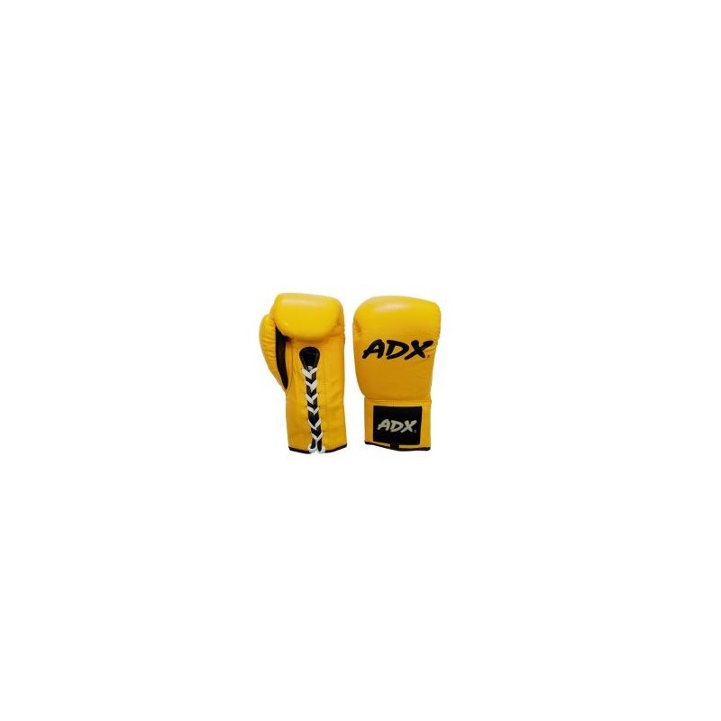 Guantes Profesionales para boxeo 8 y 10 onzas (PIEL) Amarillo