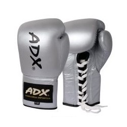 Guantes Profesionales para boxeo 8 y 10 onzas (PIEL) Plata