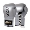 Guantes Profesionales para boxeo 8 y 10 onzas (PIEL) Plata